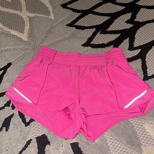 Sonic pink Lululemon shorts